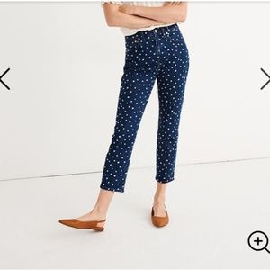 NWT Madewell high-rise slim crop boyjean